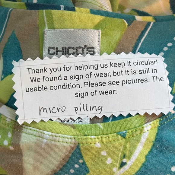 Chicos Womens Blouse Size Large Or 2 Boho Art To Wear Floral Paisley Knit Shirt - Picture 11 of 14